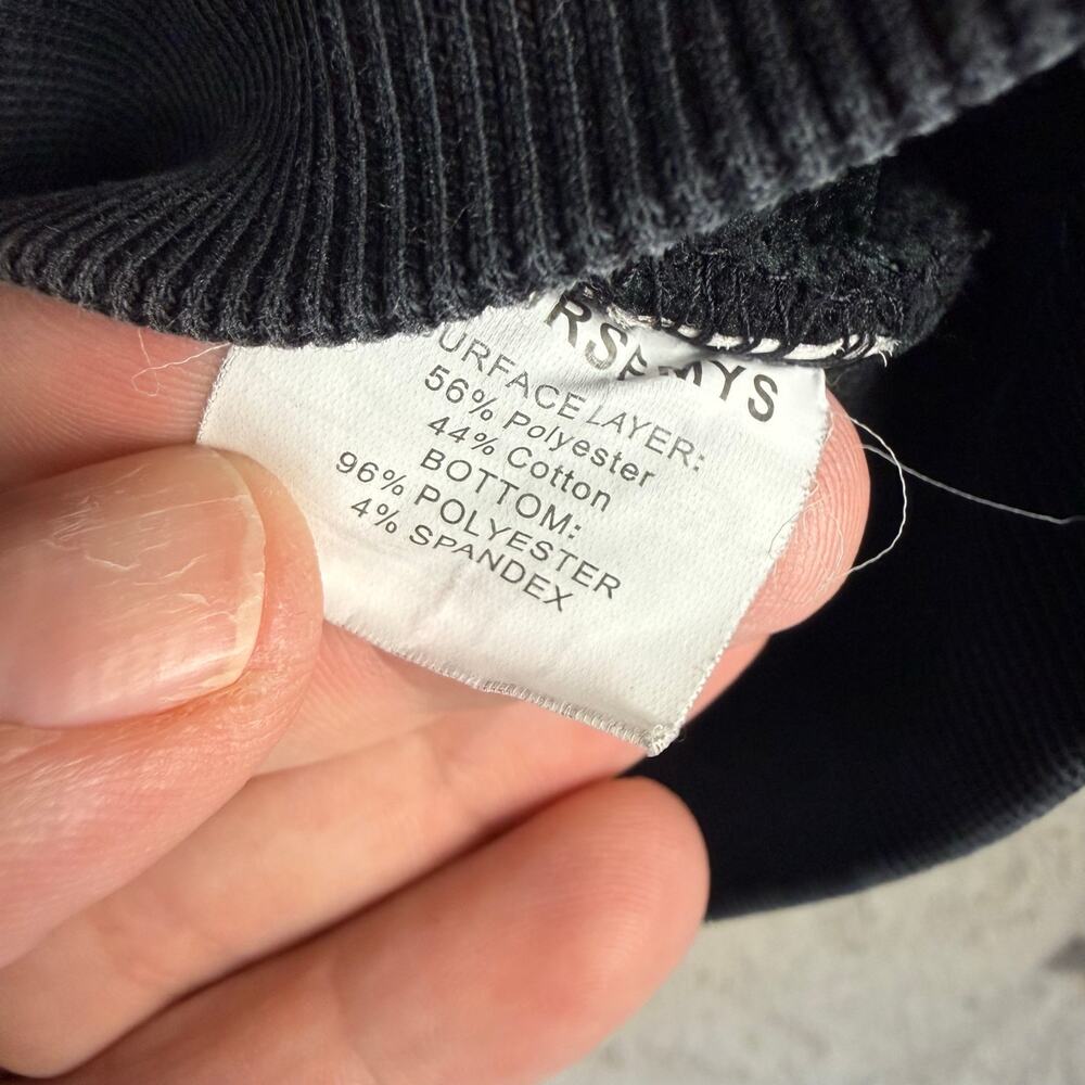 Coursemys Black Skeleton Hoodie L Large Y2K Super Thick RARE Skater Punk - Picture 10 of 13